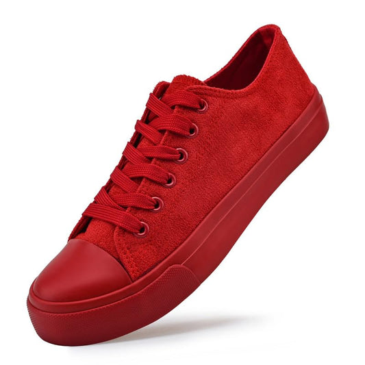 Canvas Shoes for Women Low Top Women's Fashion Sneakers Casual Tennis Shoes Classic Canvas Walking Shoes Red